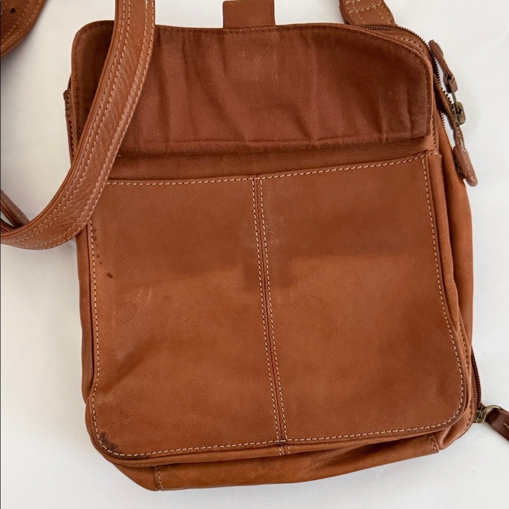 Fossil, vintage Brown Leather Crossbody Bag - Picture 2 of 10